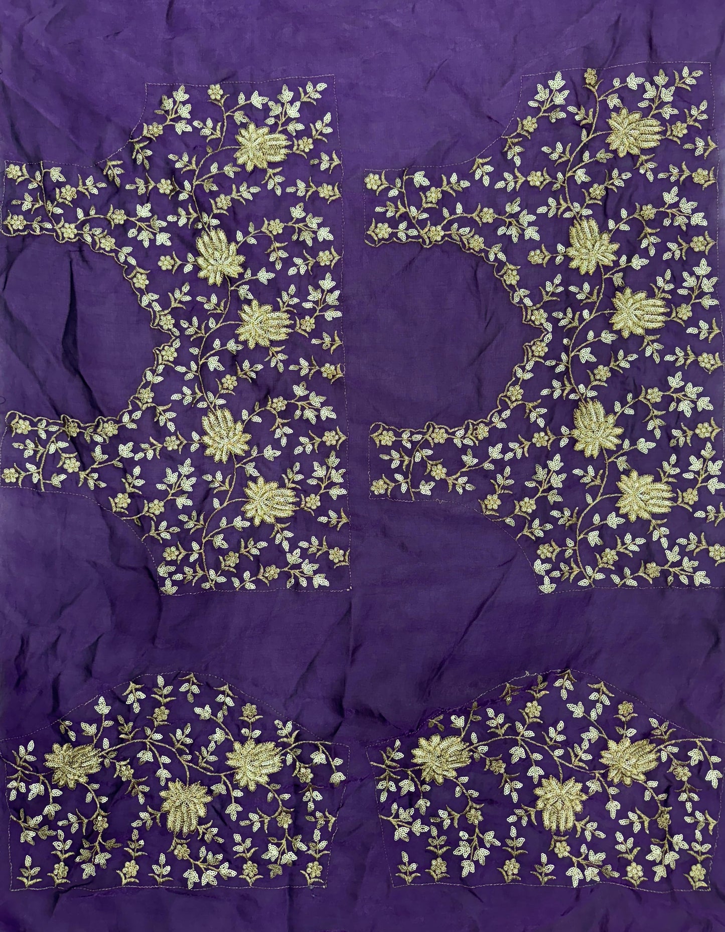 Beautiful Sequence and Zari embroidery work Saree