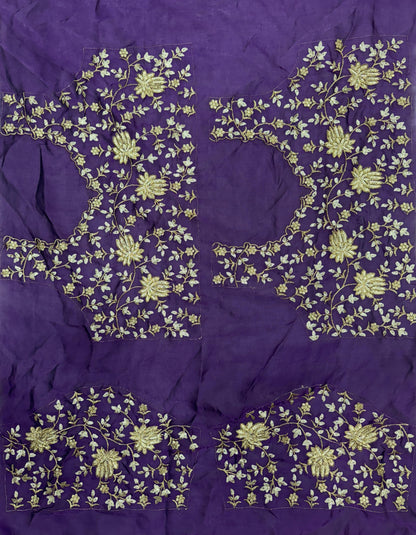 Beautiful Sequence and Zari embroidery work Saree