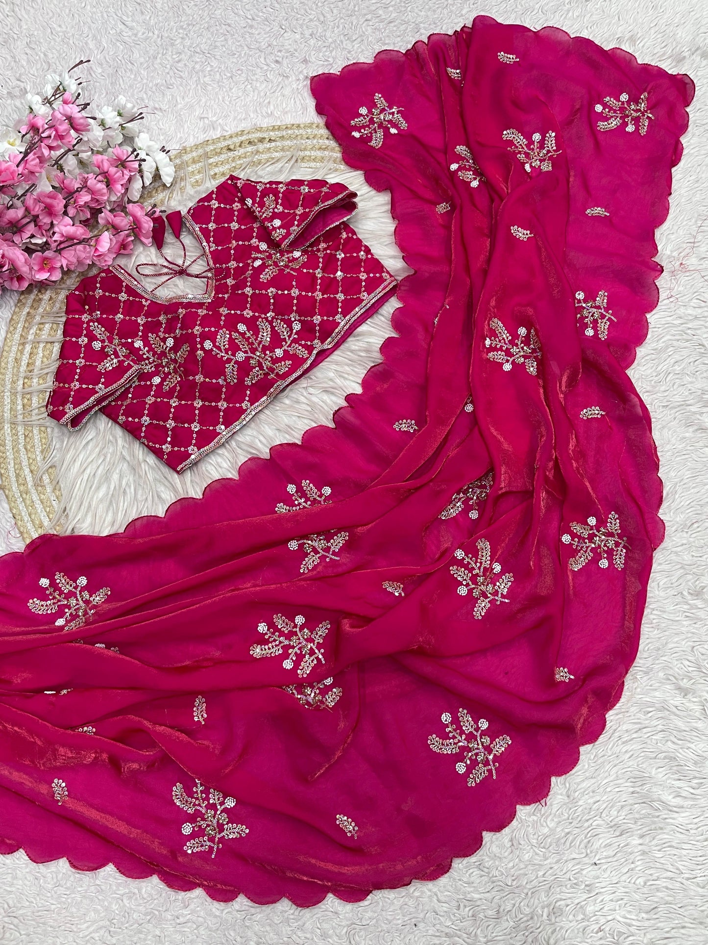 Beautiful khatli  Brits work Saree