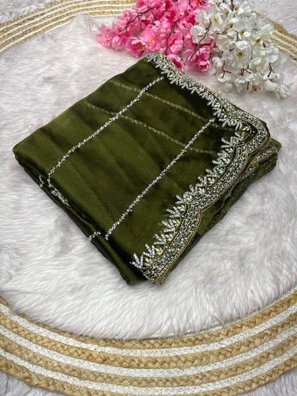 Premium Zimmy Choo Saree with Handwork