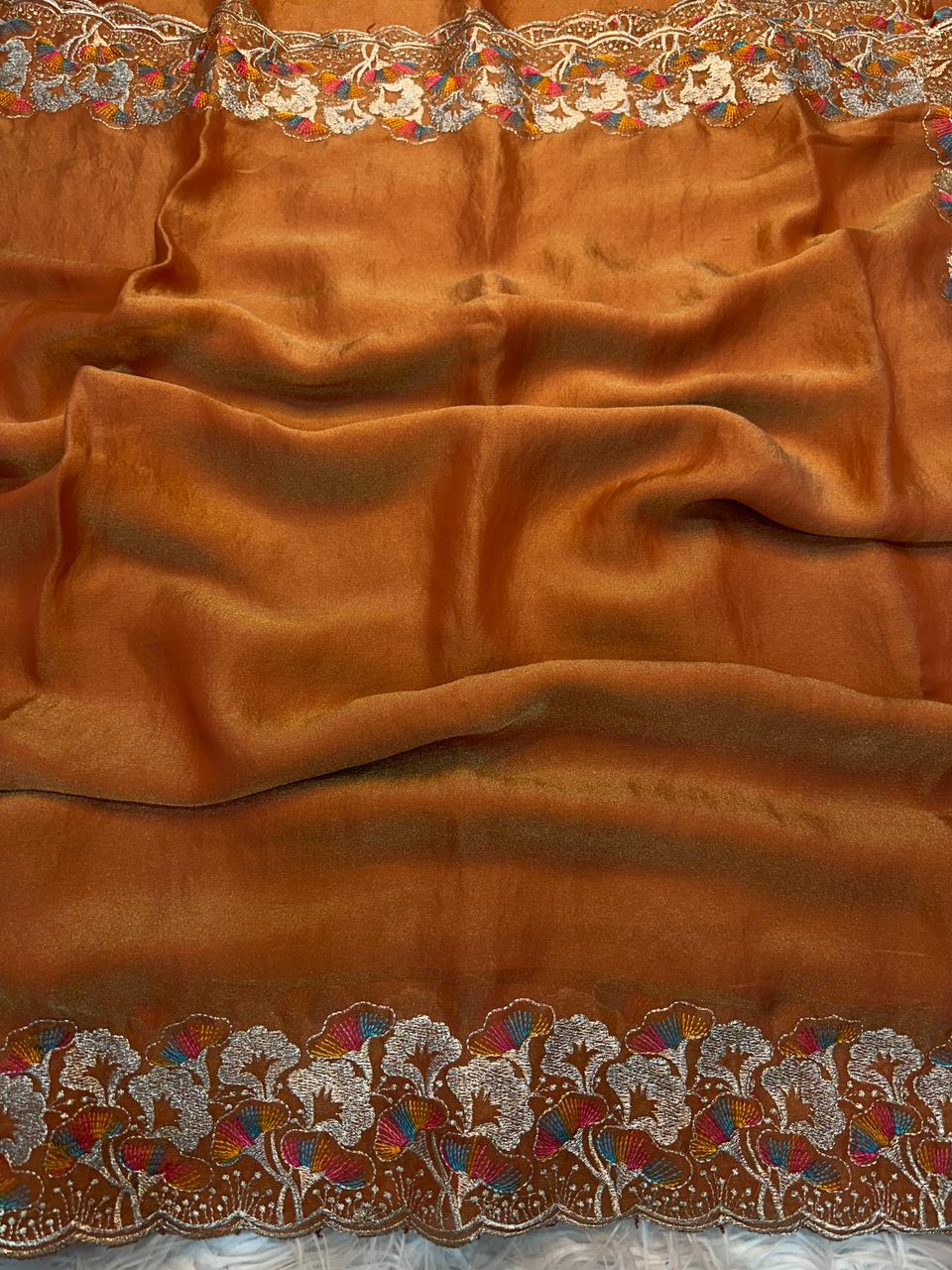 Soft Crush NC Silk Fabric Saree