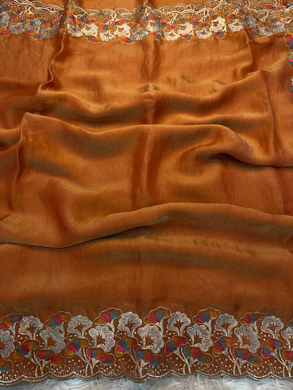 Soft Crush NC Silk Fabric Saree