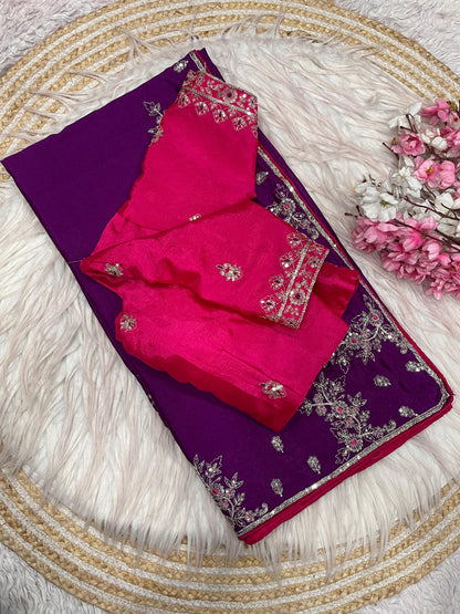 NATURAL Chinnon fabric with Coding Sequence work