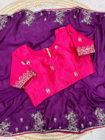 NATURAL Chinnon fabric with Coding Sequence work