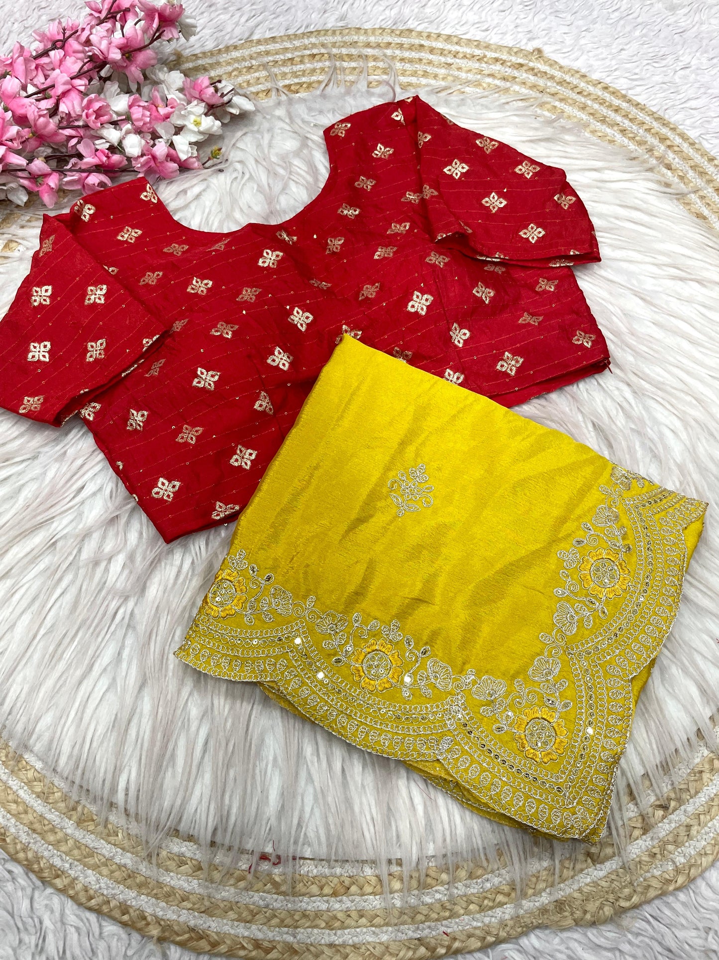 3mm Sequence with Jari Dori Embroidery work