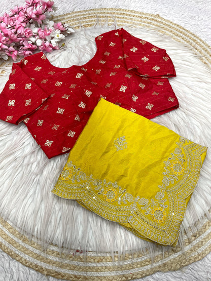 3mm Sequence with Jari Dori Embroidery work