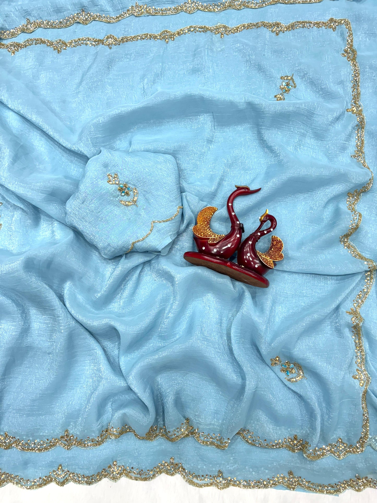 Premium Designer Pixel Crush Saree