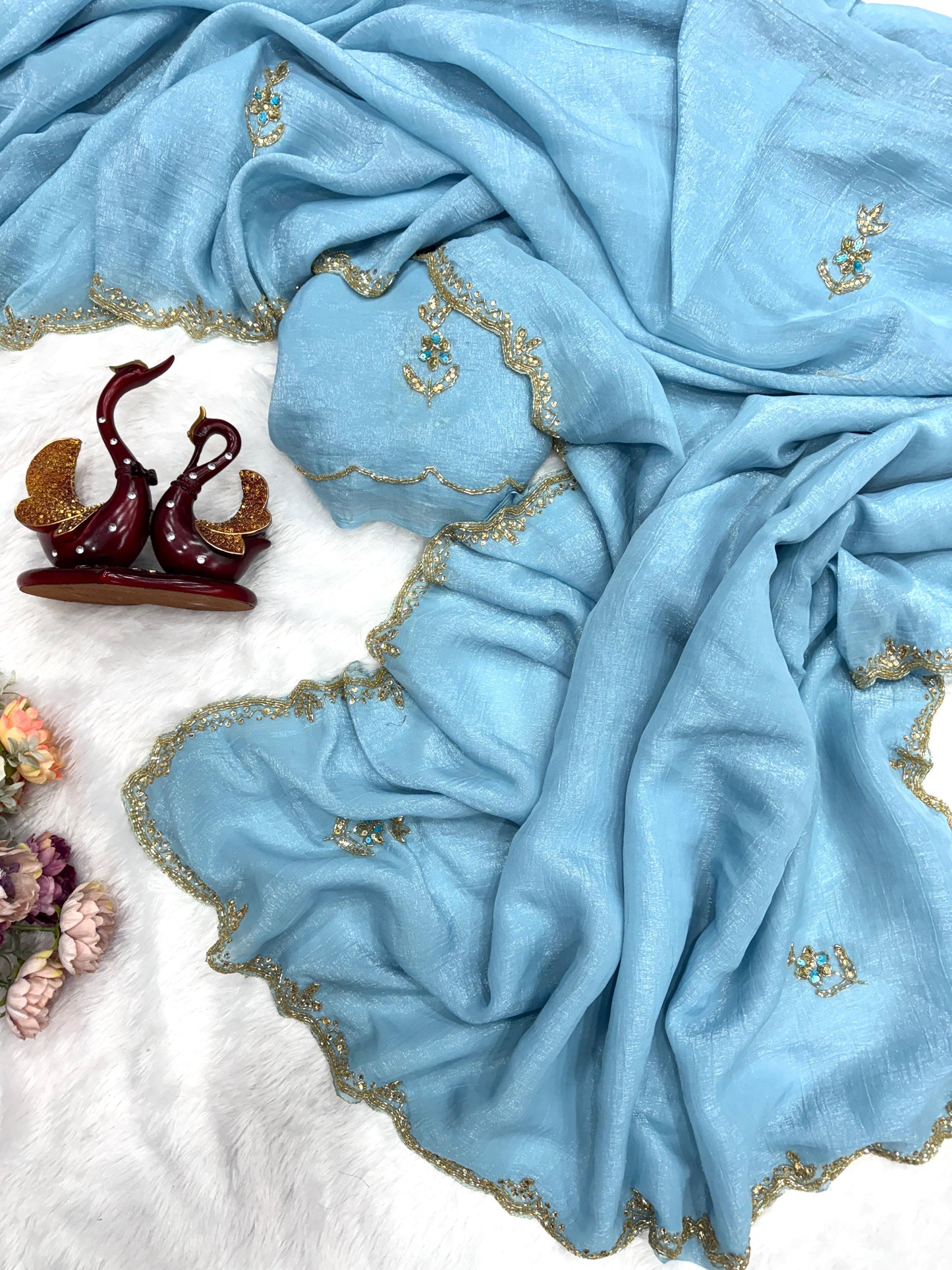 Premium Designer Pixel Crush Saree