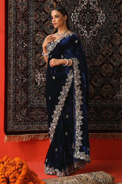 Premium Designer Velvet Saree Elegance Redefined