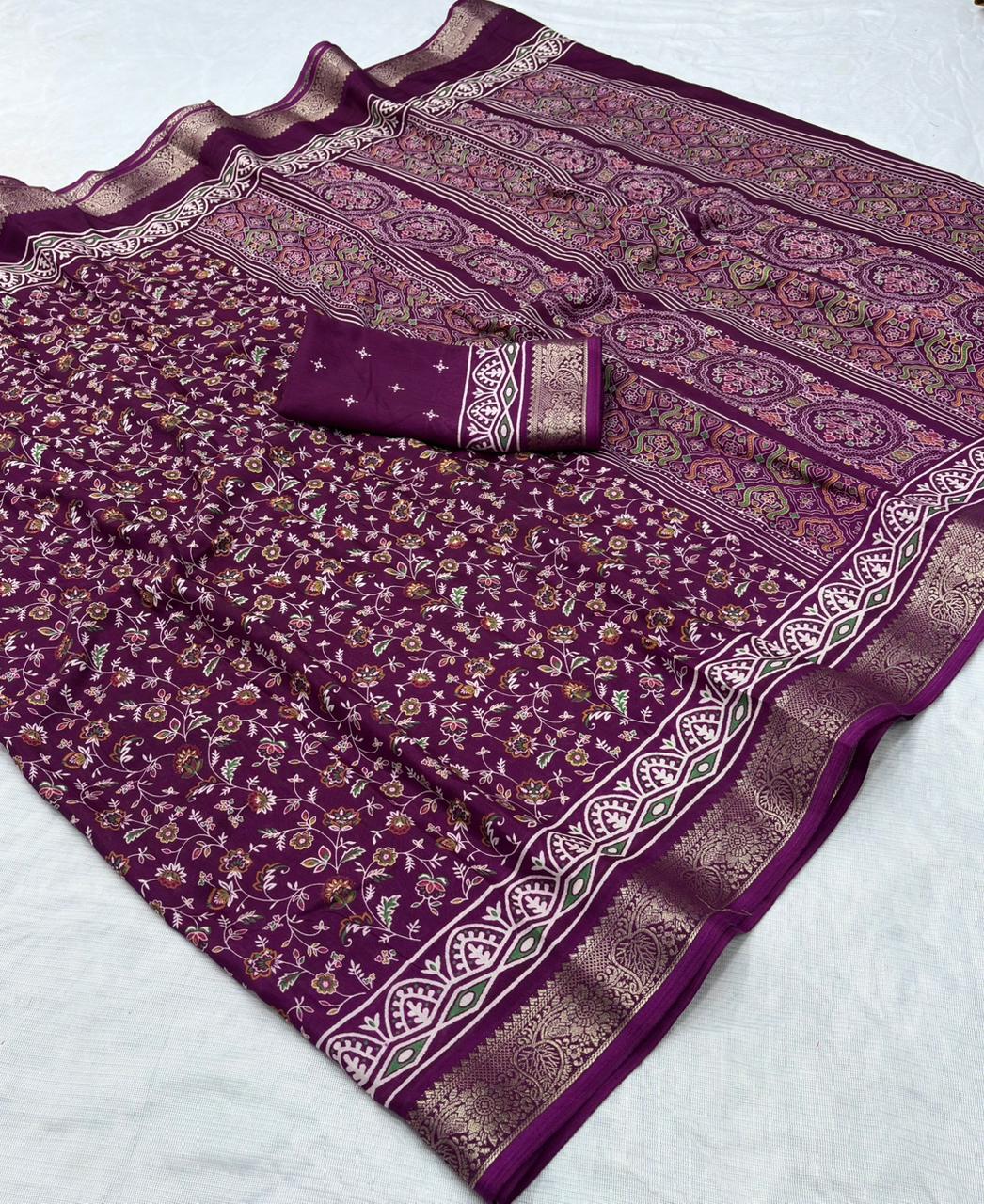 Dola Silk Printed Saree