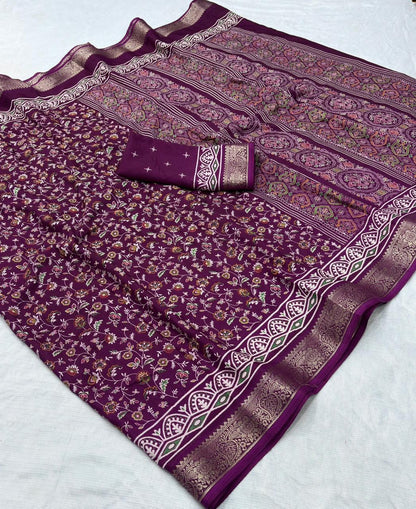 Dola Silk Printed Saree