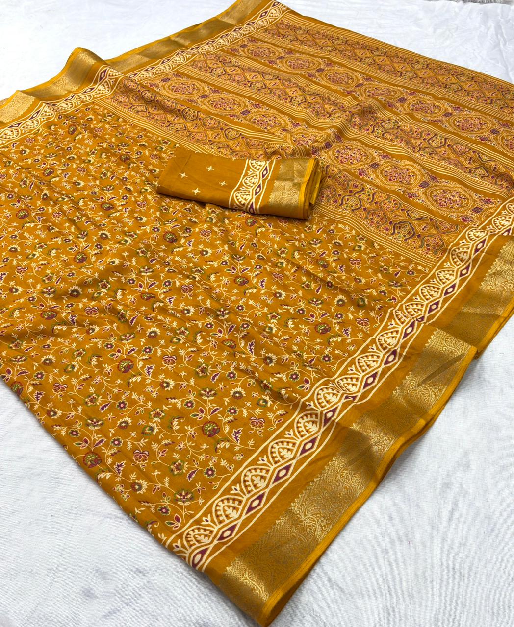 Dola Silk Printed Saree