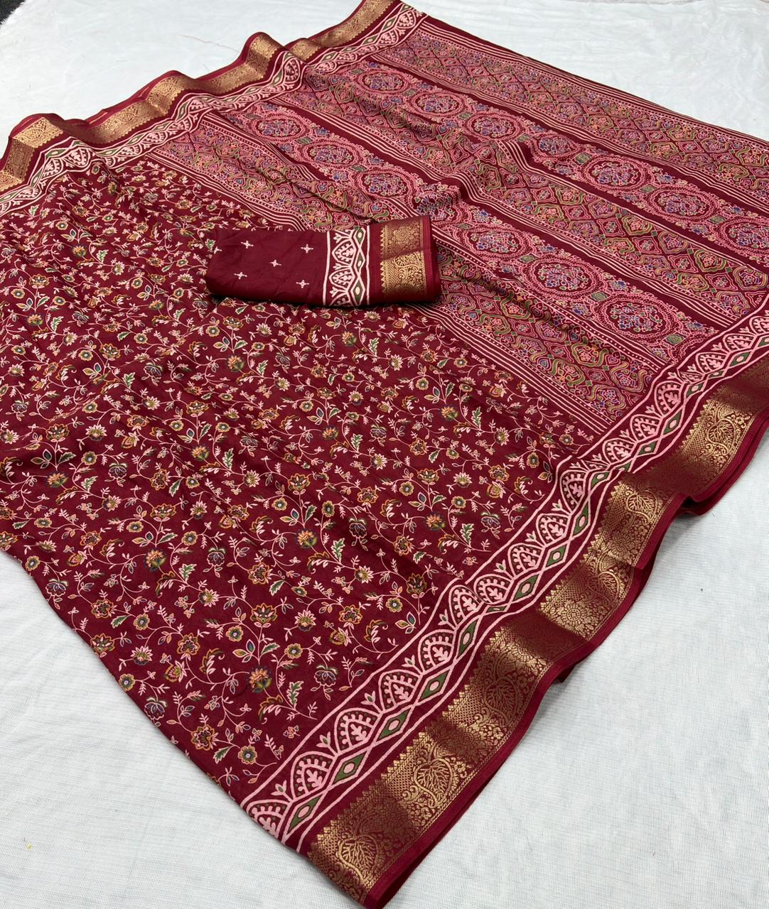 Dola Silk Printed Saree