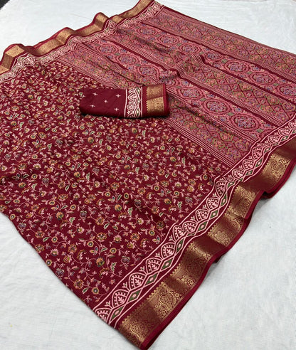 Dola Silk Printed Saree