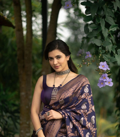 Premium Soft Lichi Silk Saree with Rich Pallu & All-Over Jacquard Work