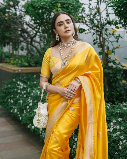 Premium Soft Lichi Silk Saree with Rich Pallu & Jacquard Work
