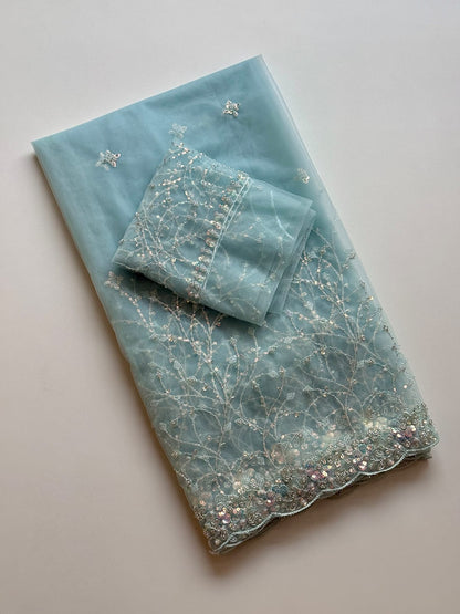 Premium Designer Beads & Sequins Embroidered Saree