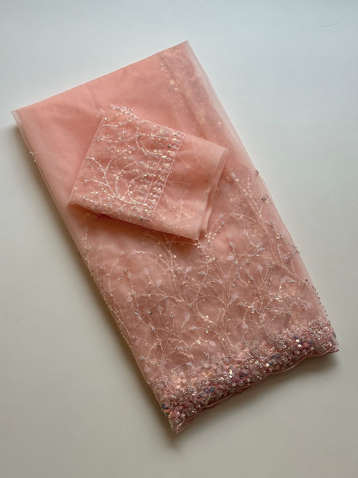 Premium Designer Beads & Sequins Embroidered Saree