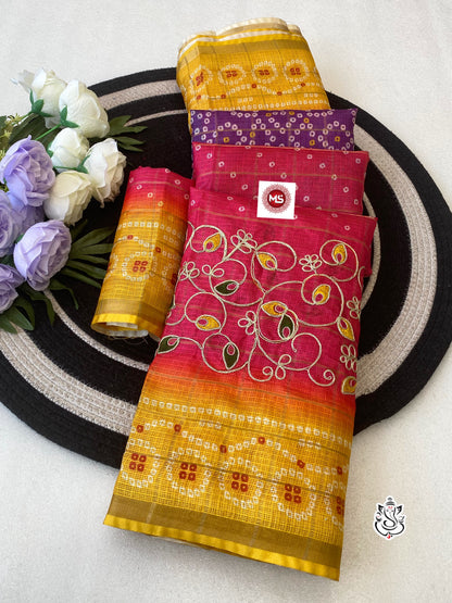 Designer Kota Silk Saree with Rich Pallu & Attractive Border