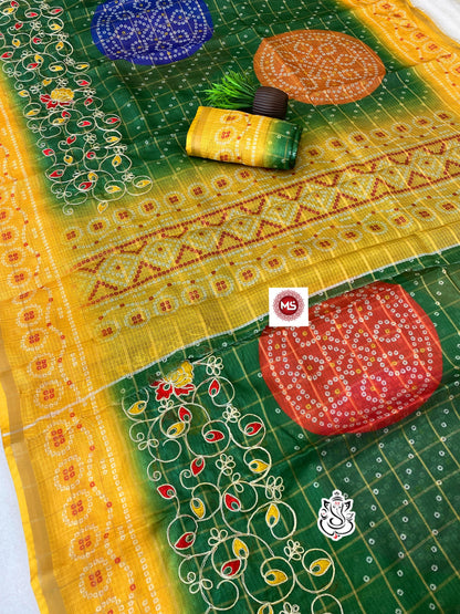 Designer Kota Silk Saree with Rich Pallu & Attractive Border