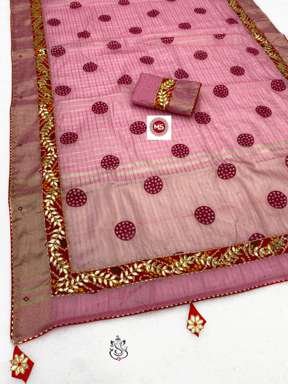 Designer Kota Silk Saree with Rich Pallu & Attractive Border