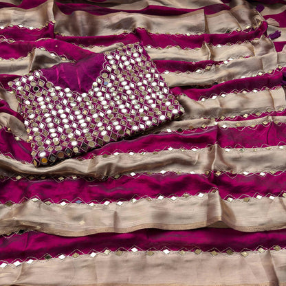 Wedding Special Space Silk Saree with Original Aari Embroidery