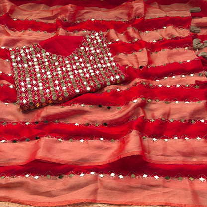 Wedding Special Space Silk Saree with Original Aari Embroidery