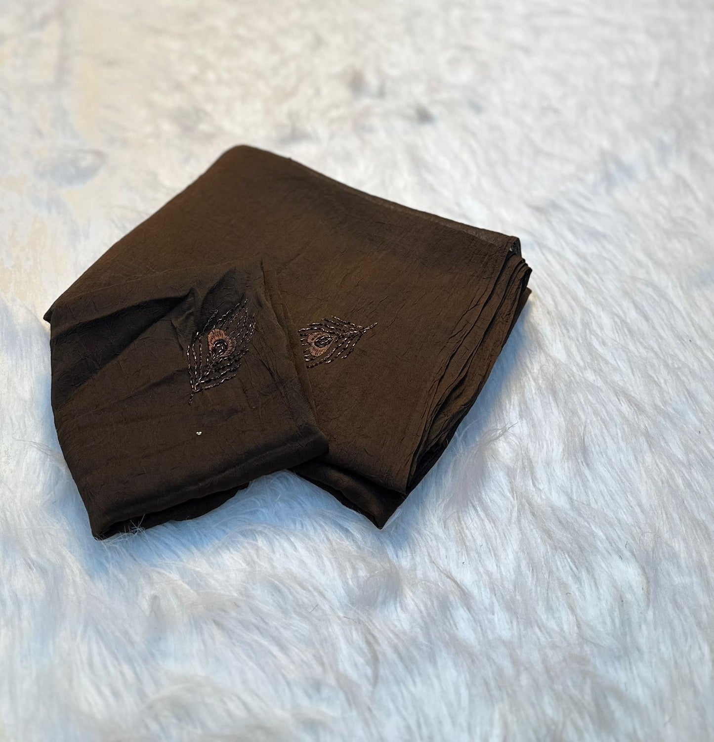 Coffee Crush Saree & Multipurpose Designer Fabric ✨