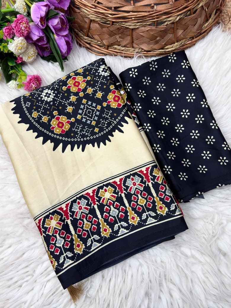 Moonlight Ultra Satin Silk Heavy Mono Banglori saree