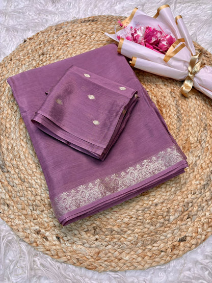 Solid Pastel Tone Lightweight Soft Silk Saree with Subtle Zari Border