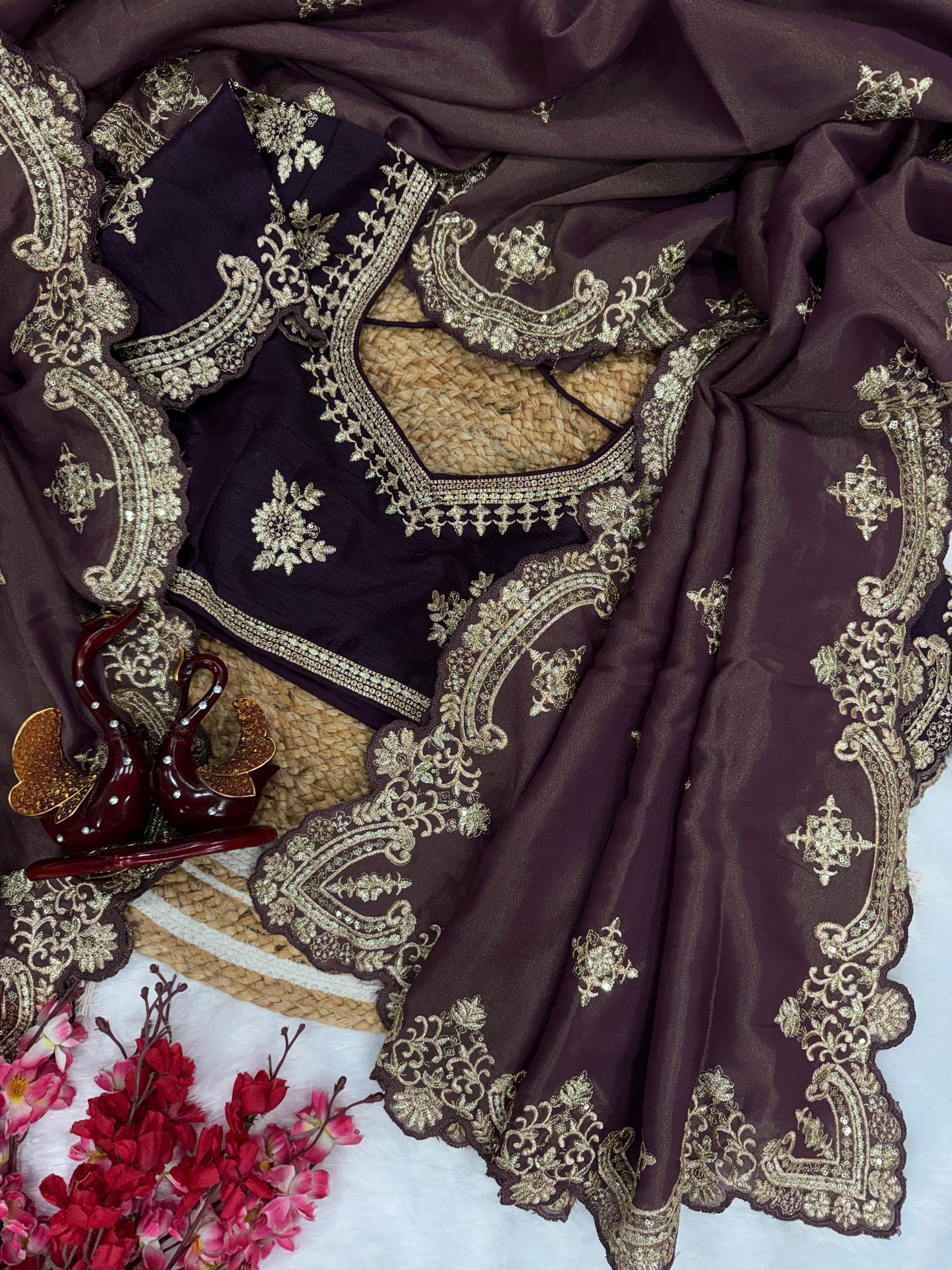 FOR THIS UPCOMING FESTIVAL AND WEDDING SEASON, DESIGNER SAREE COLLECTION BY NICE CREATION