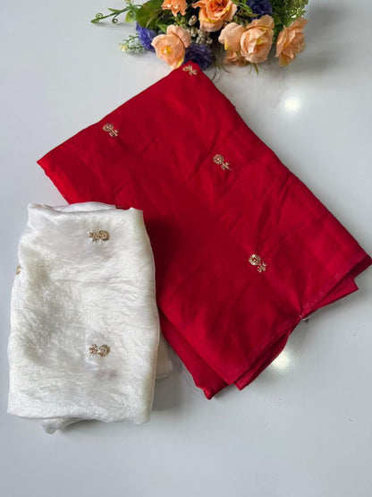 Fendy Sattin  Zari With Sequence Work Saree