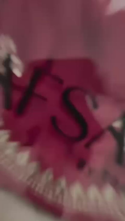 PURE SOFT NYLON ORGANZA SILK FABRIC ON BEAUTIFUL C-PALLU EMBROIDERY  SEQUENCES AND ZARI WORK WITH CUT WORK BORDER IN SAREE