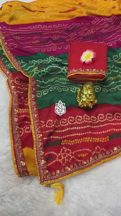 Soft Satin Moss Pachrangi Bandej Design