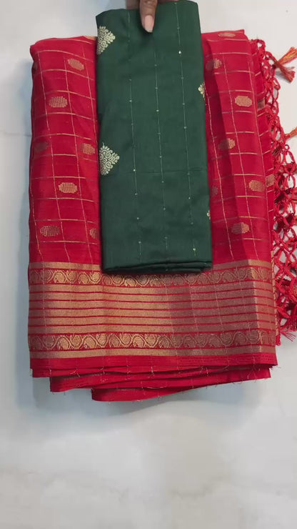 PURE  VIEWING JARI BUTTA ALL OVER IN SAREE