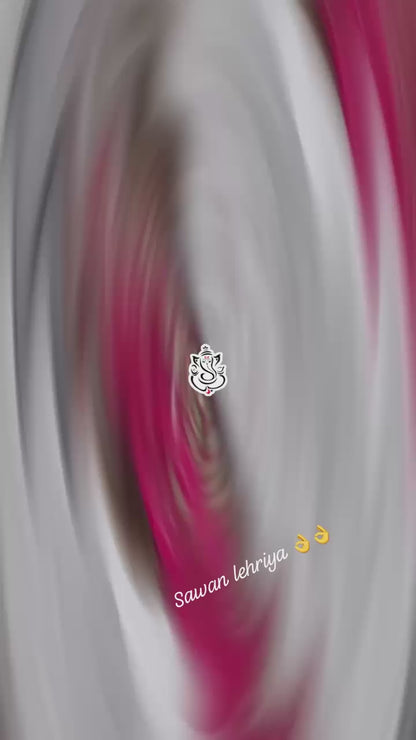 Heavy Georgatte C By Lehriya Saree With Beautiful C-P[allu With Gotta Patti Work